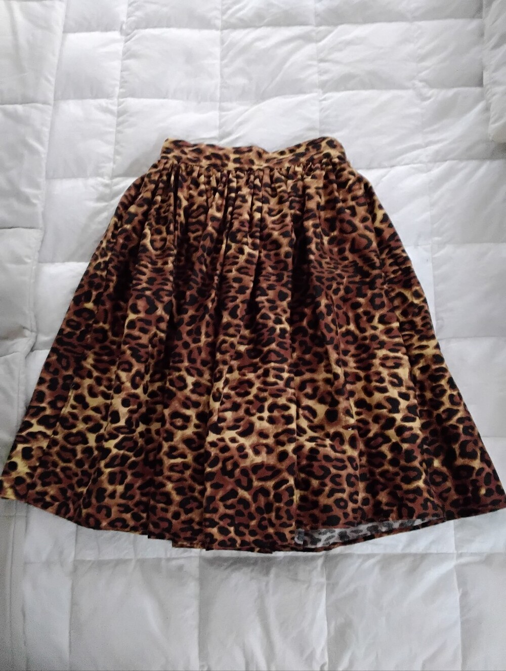 Retro Leopard Pin Up Skirt Suzie Bombshell - Small